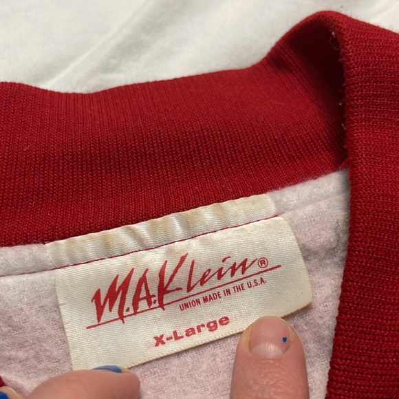 Vintage Union Made MA Klein bomber trucker jacket | snap front, back graphic USA - Picture 6 of 10